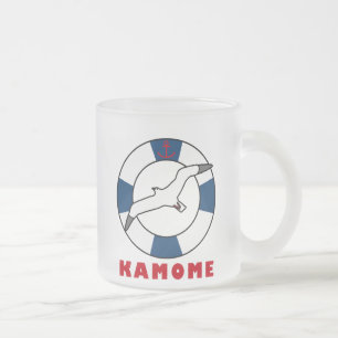 Tasse Givré Bleu marin de la ceinture de mer et de la ceinture