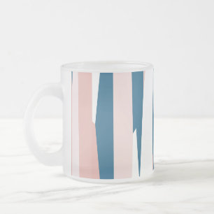 Tasse Givré Bleu rose et blanc Abstrait
