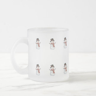 Tasse Givré Bonhomme de neige heureux