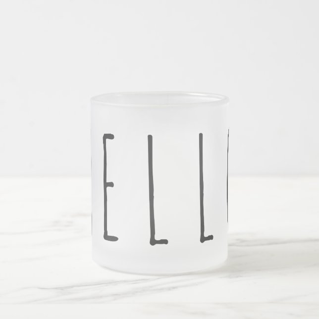 Tasse Givré Bonjour (Centre)