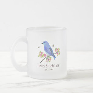 Tasse Givré Bonjour Boug Bluebirds - Verre givrée