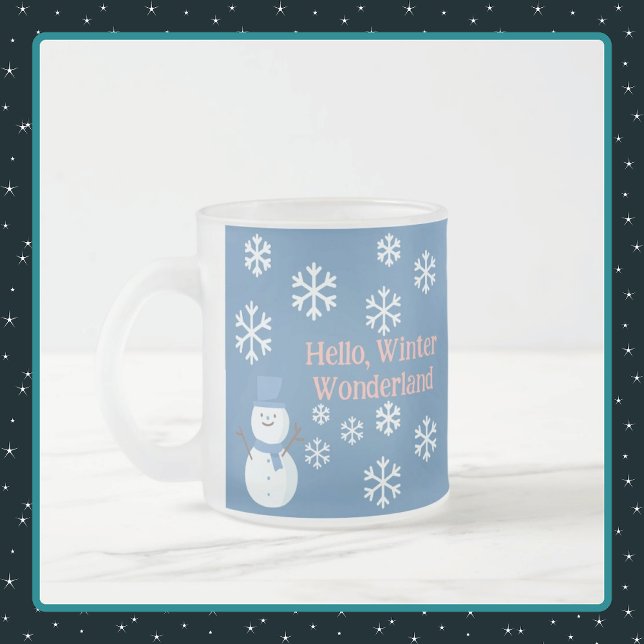 Tasse Givré Bonjour, Winter Wonderland (Créateur téléchargé)