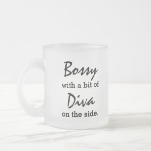 Tasse Givré Bossy Avec Un Peu De Diva Moderne À La Mode