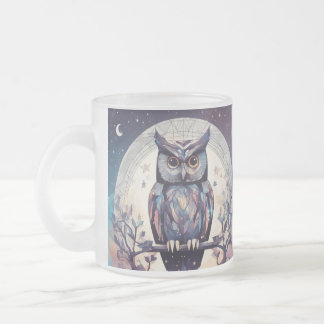 Tasse Givré Boue blanche Pleine lune de hibou enchantée - 15 o