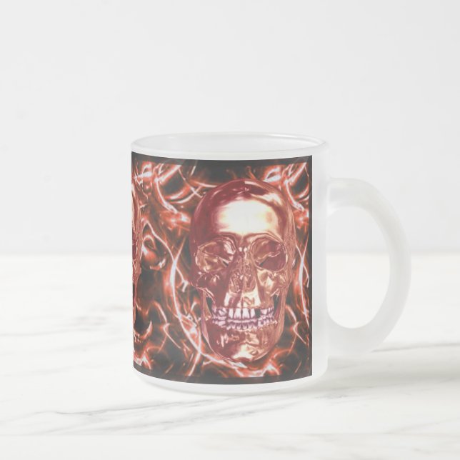 Tasse Givré Boue crânienne rouge Chrome électrique (Droit)