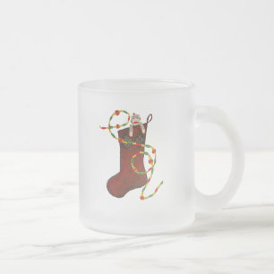 Tasse Givré Boue de Noël de singe de soie