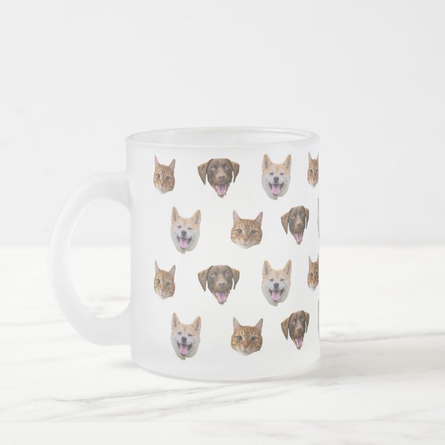 Tasse Givré Boug de chien personnalisé, chat de chien maman ca (Gauche)