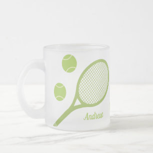 Tasse Givré Boule de tennis moderne personnalisée