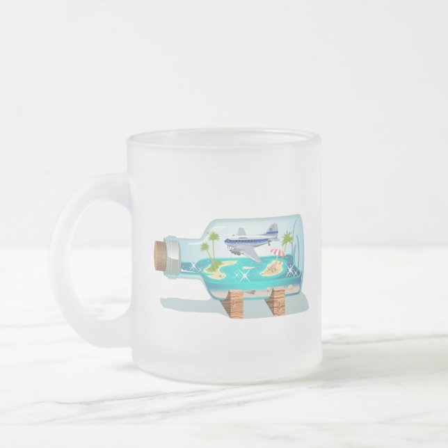 Tasse Givré Bouteille souvenir de dessin (Gauche)