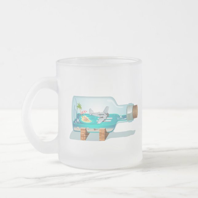Tasse Givré Bouteille souvenir de dessin (Gauche)