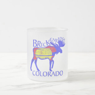Tasse Givré Breckenridge coloré Colorado moose givrée muqueuse