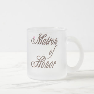 Tasse Givré Bruns chics de dame de honneur