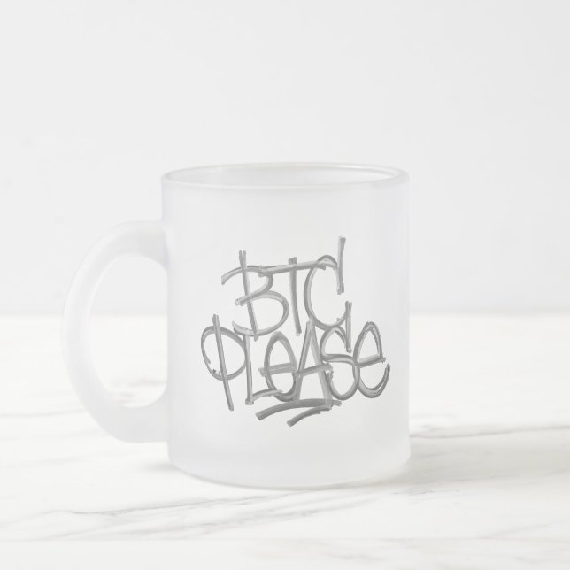 Tasse Givré "BTC Please" (Blanc) (Gauche)