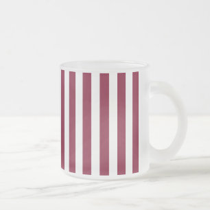 Tasse Givré Burgundy et blanc rayures de bonbons
