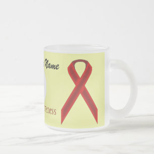 Tasse Givré Burgundy Std. Modèle de ruban par Kenneth Yoncich