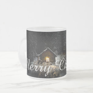 Tasse Givré Cabane Mystique de Noël en Profonde Forêt
