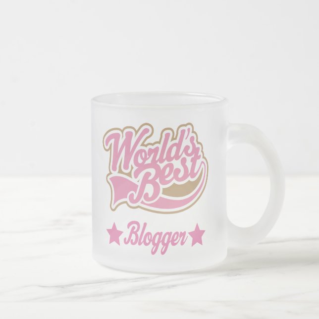 Tasse Givré Cadeau de Blogger (mondes meilleurs) (Droit)