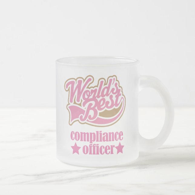 Tasse Givré Cadeau de dirigeant de conformité (mondes (Droit)