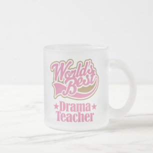 Tasse Givré Cadeau de professeur de drame (mondes meilleurs)