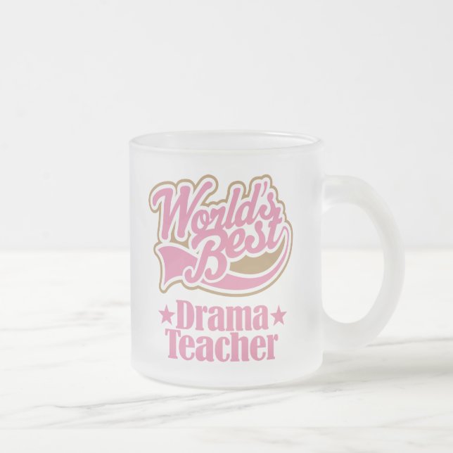 Tasse Givré Cadeau de professeur de drame (mondes meilleurs) (Droit)
