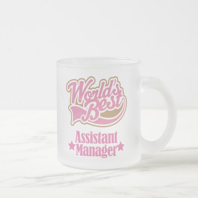 Tasse Givré Cadeau de sous-directeur (mondes meilleurs) (Droit)