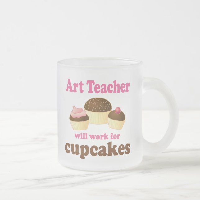 Tasse Givré Cadeau (drôle) de professeur d'art (Droit)