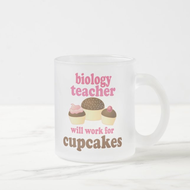 Tasse Givré Cadeau (drôle) de professeur de biologie (Droit)
