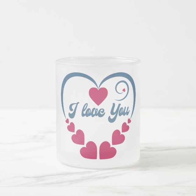 Tasse Givré Cadeau Je t'aime (Centre)