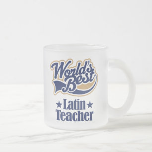 Tasse Givré Cadeau latin de professeur pour (mondes meilleurs)