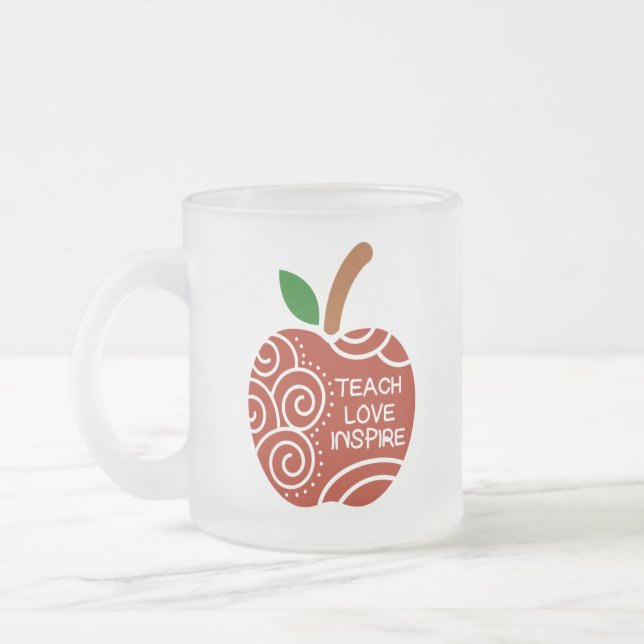 Tasse Givré Cadeau pour l'enseignant  (Gauche)