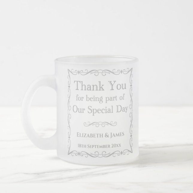 Tasse Givré Cadeau pour les invités de mariage (Gauche)