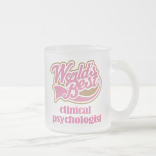 Tasse Givré Cadeau rose de psychologue clinicien