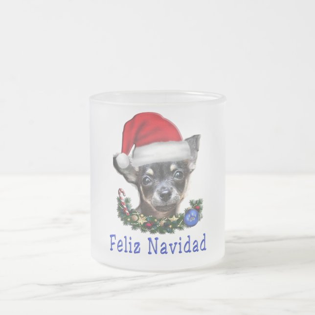 Tasse Givré Cadeaux Chihuahua (Centre)