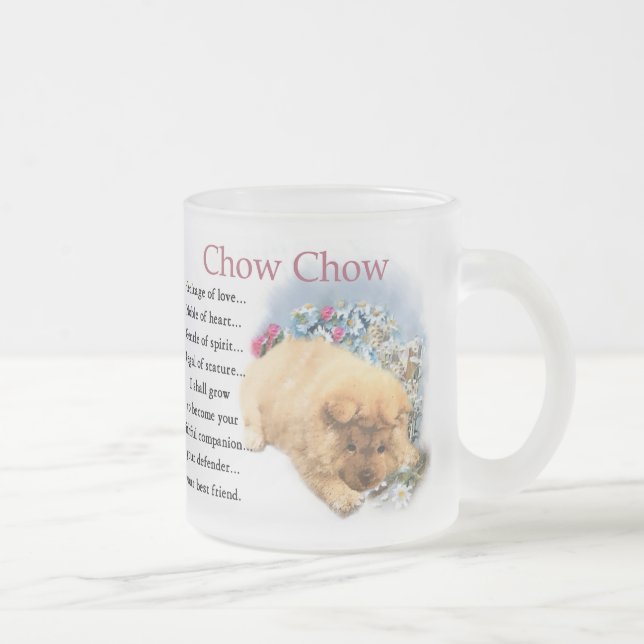 Tasse Givré Cadeaux d'art de chiot de bouffe de bouffe (Droit)