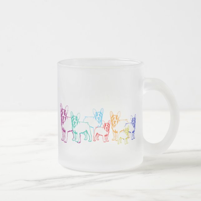 Tasse Givré Cadeaux de Bouledogues Français (Droit)