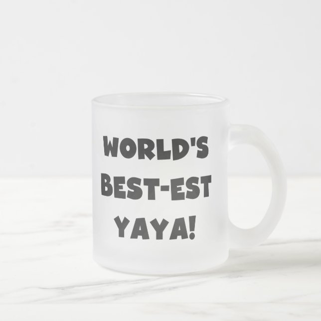 Tasse Givré Cadeaux du Meilleur-est Yaya du monde noir des (Droit)
