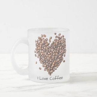Tasse Givré Café amusant, Café Coeur, Cadeau café, 11oz