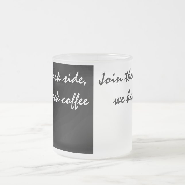 Tasse Givré Café Blanc Et Noir (Centre)