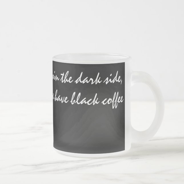 Tasse Givré Café noir et blanc (Droit)