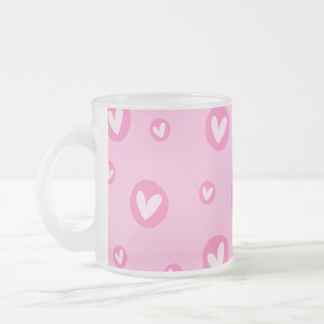 Tasse Givré Caneca de Porcelana com Corações (Gauche)