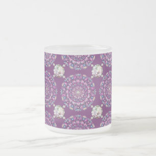 Tasse Givré Cardinal rouge Rosace