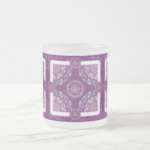 Tasse Givré Cardinal rouge Rosace