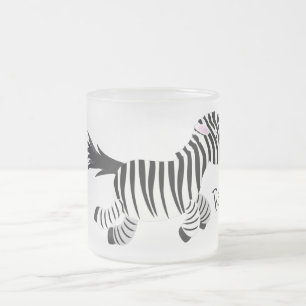 Tasse Givré Caricature amusante de zèbre
