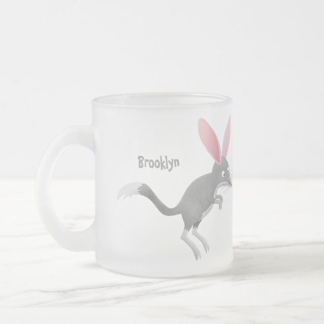 Tasse Givré Caricature de bilby australien très heureuse (Gauche)
