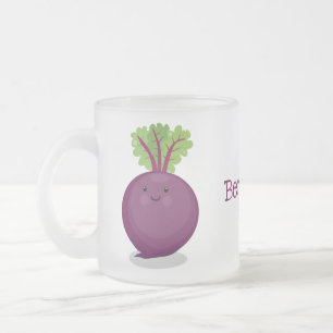 Tasse Givré Caricature de la cuisine à la racine de betterave 