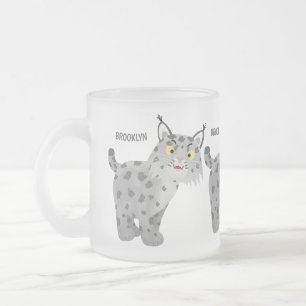 Tasse Givré Caricature de lynx de lynx de lynx