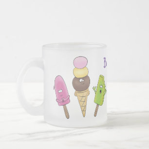 Tasse Givré Caricature drôles de glace popsicle dessin animé t