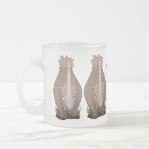 Tasse Givré Caricature en élasmère de rhinocéros laineux