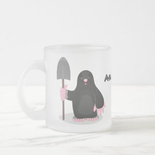 Tasse Givré Caricature mole joyeux