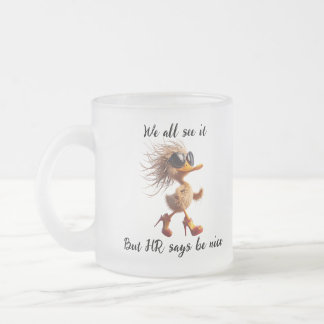 Tasse Givré Caricature of HR, Meme, Office humor mug.